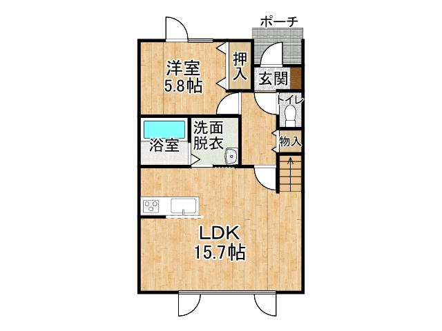 新町東１丁目【新町東に平成２８年築の４ＬＤＫ一戸建て！】 間取り