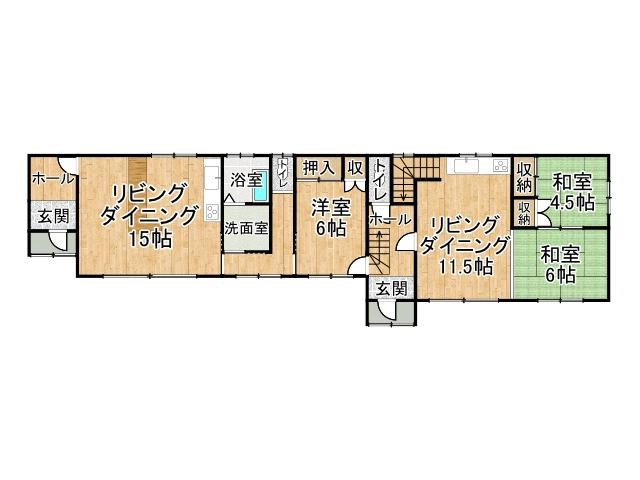 池田町字千代田【緑豊かで広々とした敷地！約２５０坪以上！】 間取り