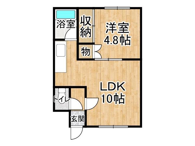西１３条南１丁目【新オーナー様募集！１ＬＤＫ×１６戸！】 間取り