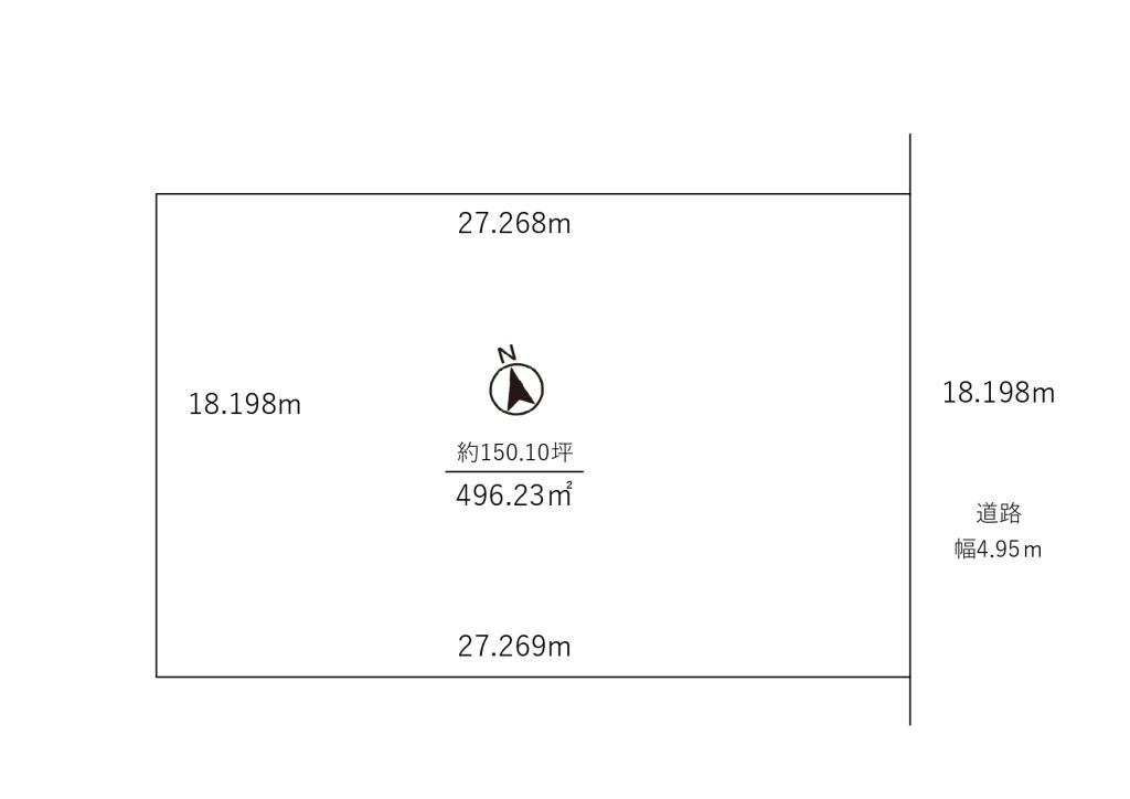 【解体更地渡し】士幌町士幌西３線　150坪の土地 間取り