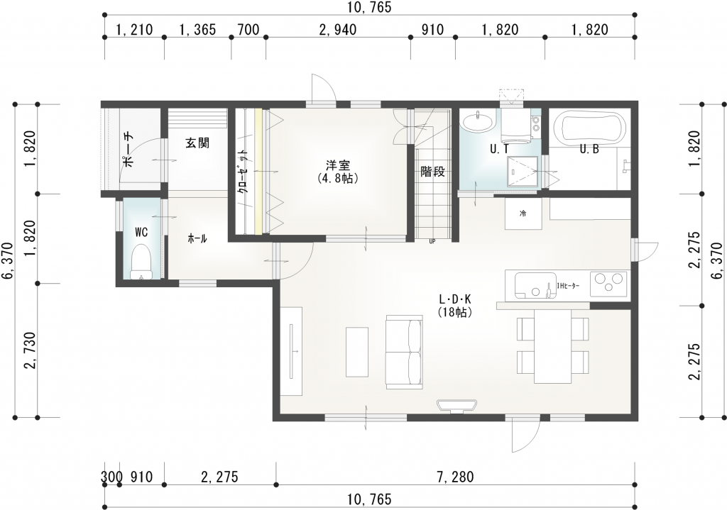 【予約受付中】西3南18　新築住宅 内観