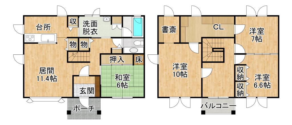 西21南2＿中古住宅 間取り