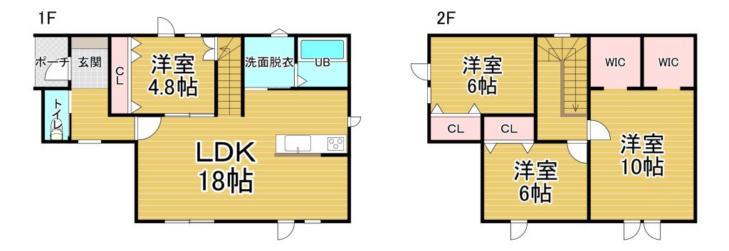 【新築住宅】西3条南18丁目  間取り