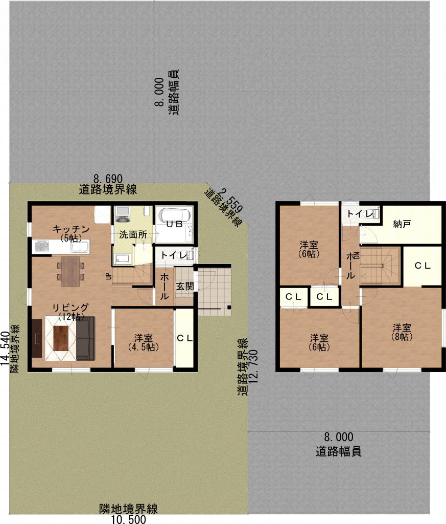  【圧倒的コスパ！】西2条建売住宅東棟※建築中※ZEH Oriented※月々65,000円 間取り