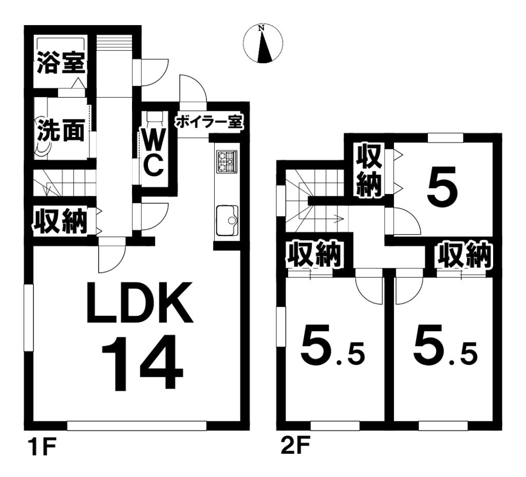 帯広市東7条南23丁目　中古物件 間取り