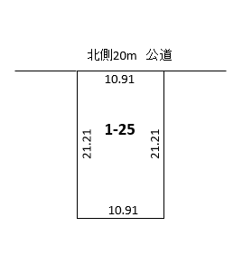 音更町宝来西町　売地 間取り