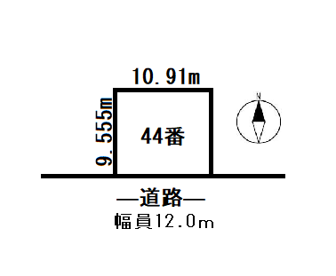 帯広市西３条南３２丁目　売土地 間取り