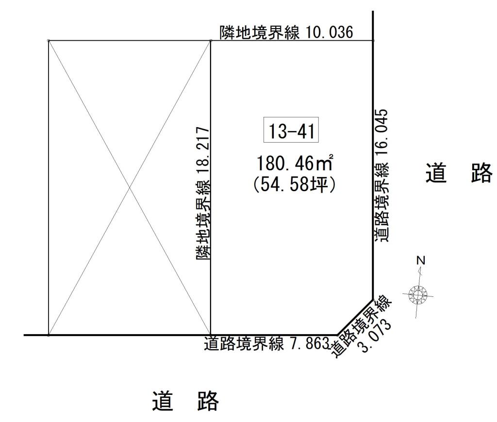 【売土地】帯広市西16条北1丁目13番41☆自社物件のため仲介手数料不要☆ 間取り