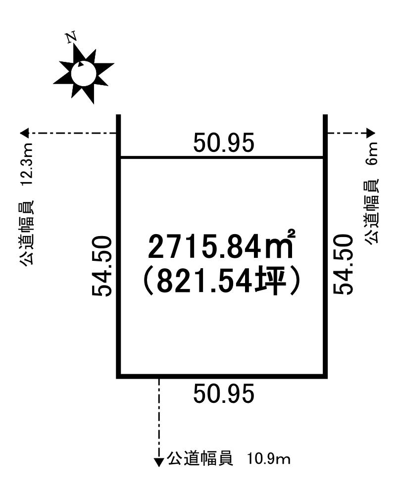 ♪三方向道路♪上士幌町東１＿石材跡地 間取り
