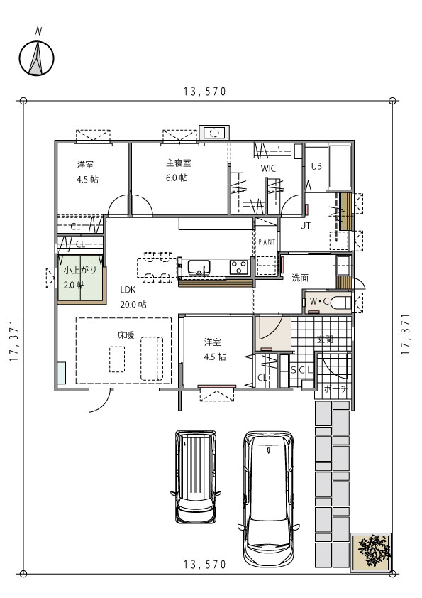 33次モデルハウス｜コンパクトハウス fits me 【平屋】 内観