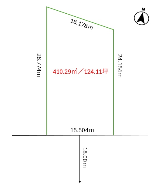帯広市西20条南2丁目　売土地（広陽・西陵） 間取り
