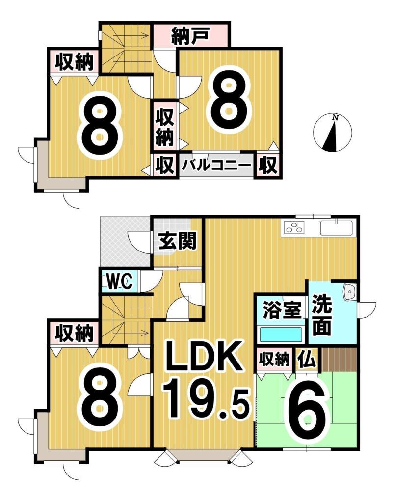 西２４条南３丁目　中古戸建 間取り
