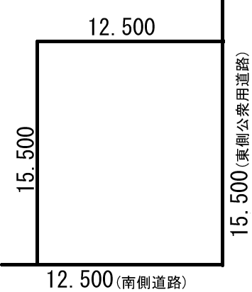 自由が丘３丁目５ 南東角地 (建築条件付) 間取り