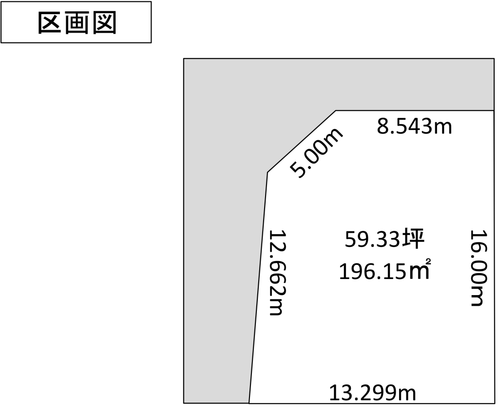 【売土地】帯広市西18条南31丁目1-7 間取り