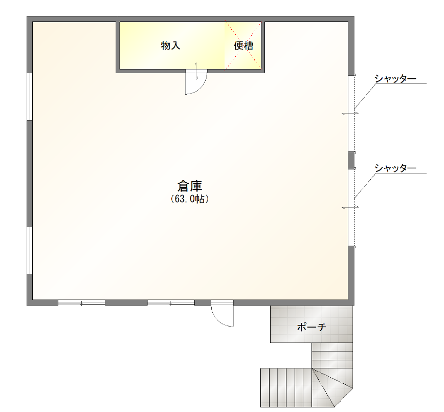 帯広市西17条南5丁目　3LDK戸建　ガレージ感覚で使える1階の大空間♪ 内観