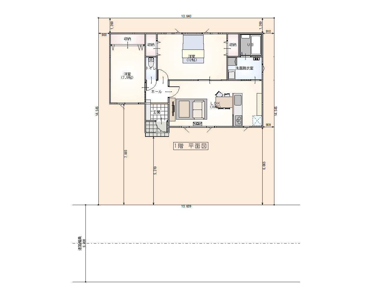 西11南34＿新築住宅 間取り