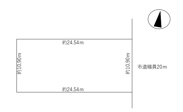 帯広市東2条南21丁目　売土地 間取り