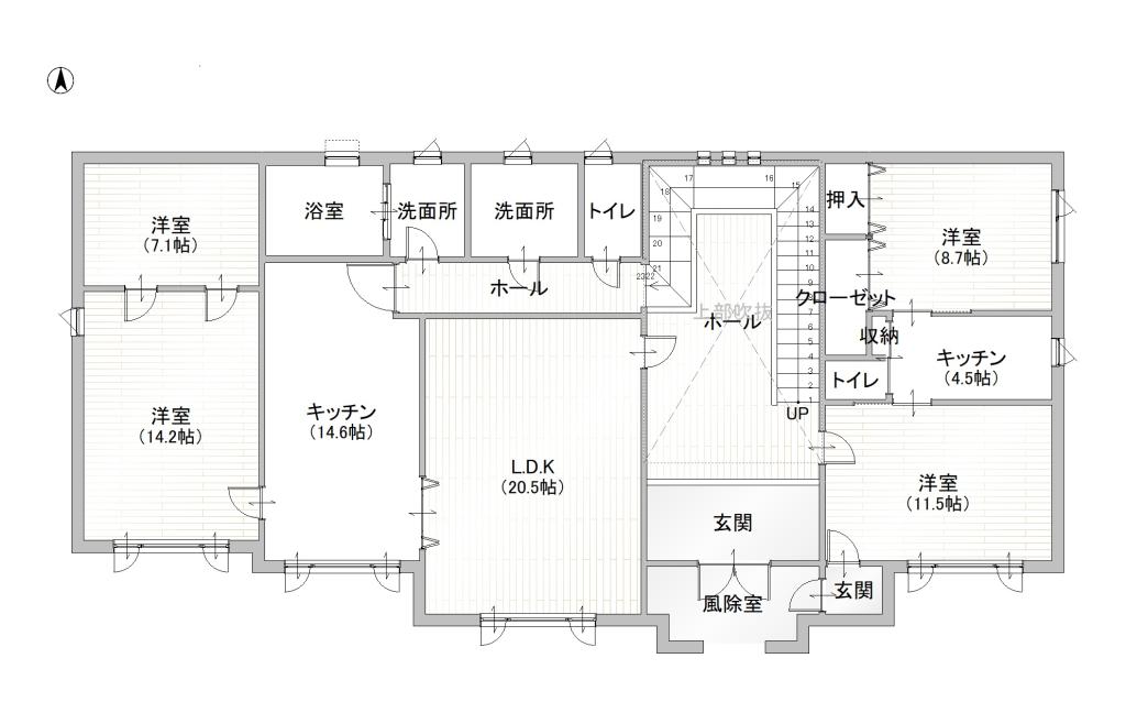 西9条南41丁目の中古戸建　延床約84坪のRC造・敷地は約216坪♪ 間取り