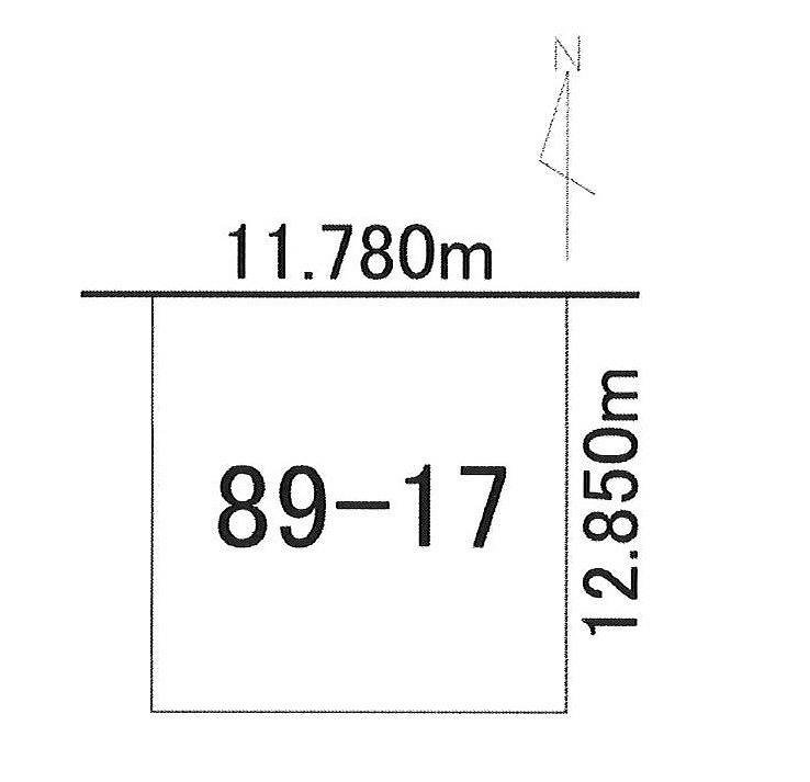 西16南4　売土地① 間取り