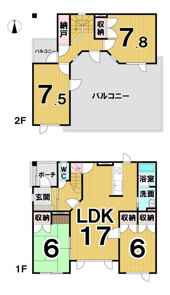 ☆鉄筋コンクリート造☆西２５条南３丁目　中古戸建 間取り
