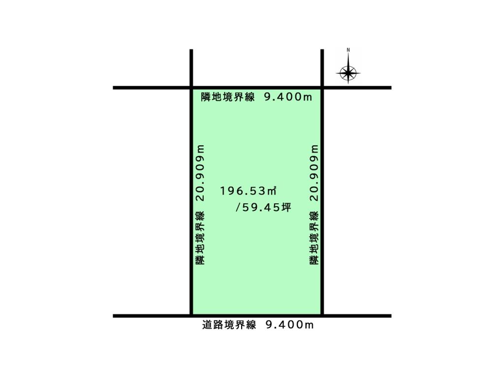 【南道路・緑ヶ丘小 徒歩4分】　緑ヶ丘２条通3丁目　売土地 間取り