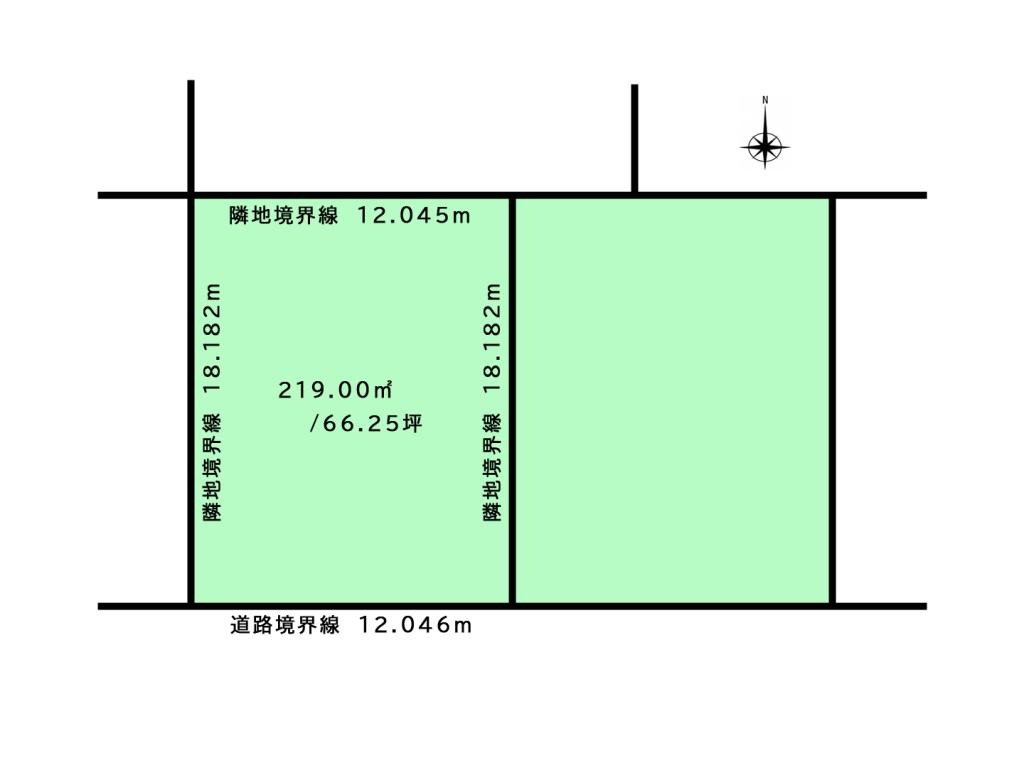 【価格改定】【南道路・仲介料なし】西24南2①　 売土地 間取り