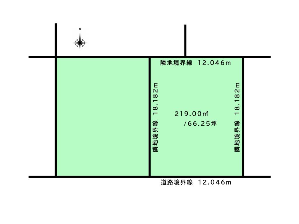 【価格改定】【南道路・仲介料なし】西24南2②　 売土地  間取り