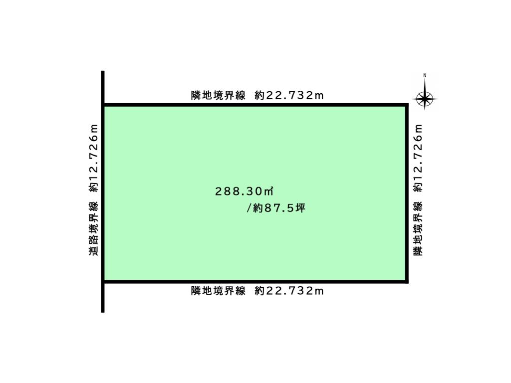 【仲介料無し】音更 南鈴蘭南3丁目 　売土地 間取り