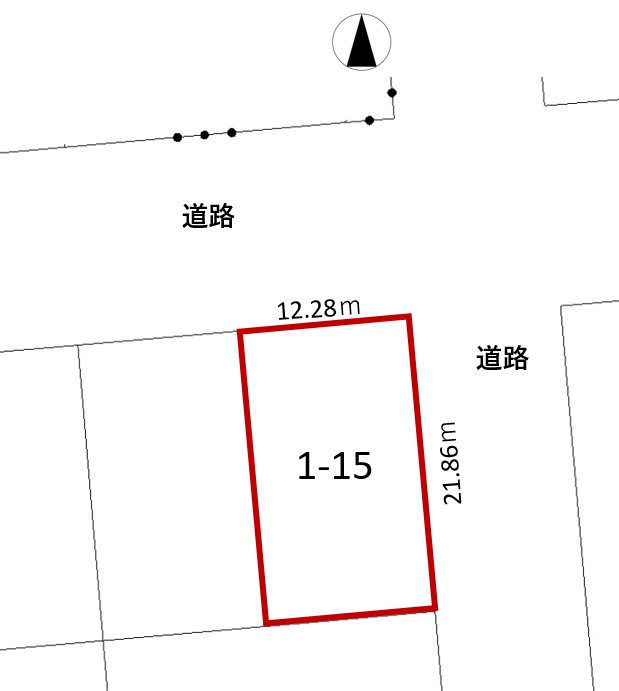 芽室町東2条6丁目　売土地（約81.2坪）建築条件なし 間取り