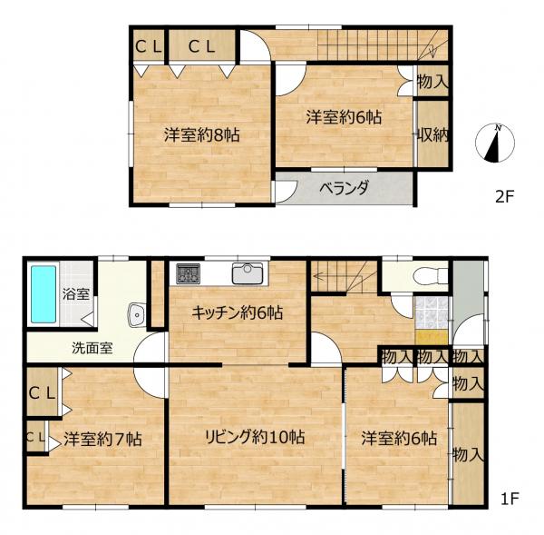 【リフォーム済・即入居可能】音更町木野公園下町9-3 - コピー - コピー 間取り