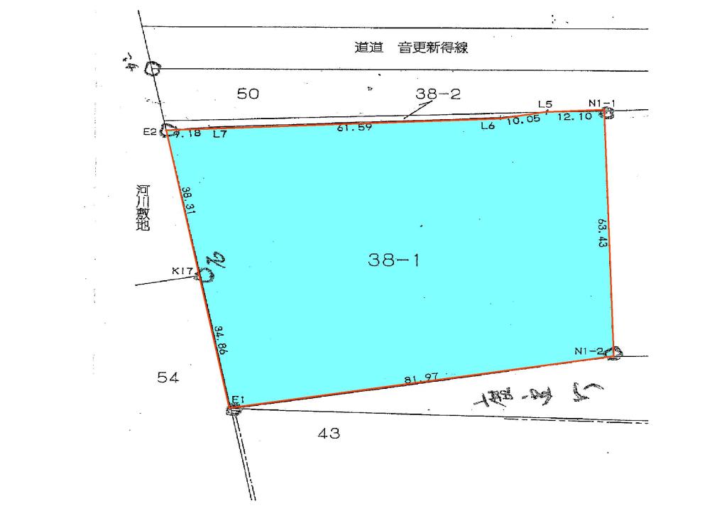 鹿追町南1丁目　1800坪の売土地 間取り
