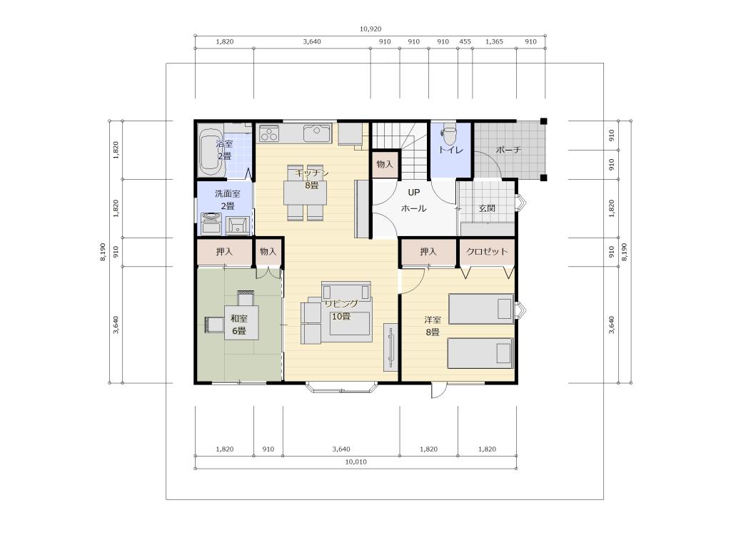 音更町宝来東町北1丁目売家 間取り
