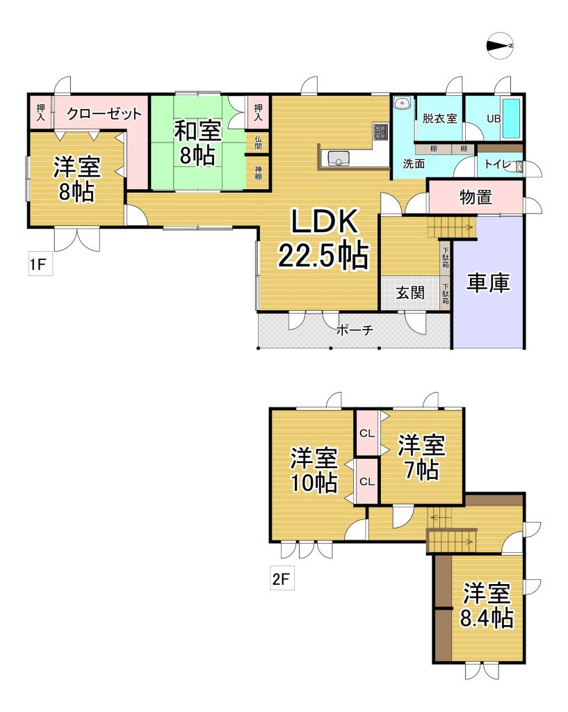 【中古】幕別町札内西町 間取り