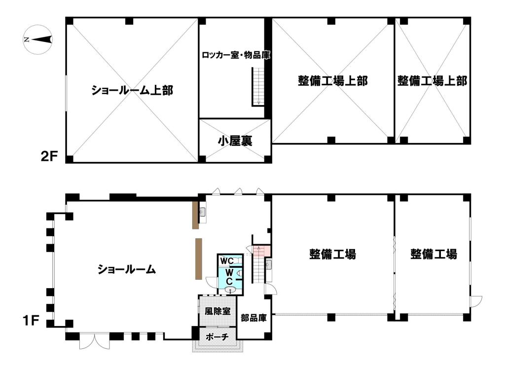 西２２条南３丁目　オーナーチェンジ店舗・工場 間取り