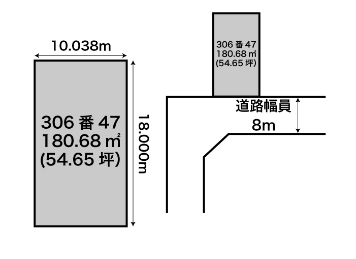 【仲介手数料無料】【売土地】南向き 約54坪 フクハラすぐそば 幕別町札内青葉町 ② 間取り