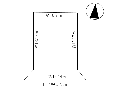 芽室町東九条10丁目　売土地 間取り