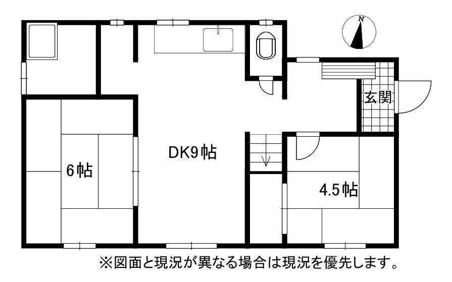 帯広市西12条南40丁目　中古戸建  間取り