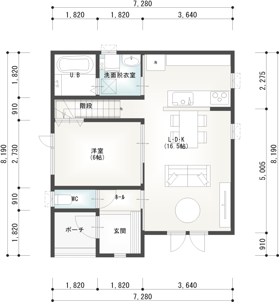 【予約受付中！】東6南19C棟　新築住宅 間取り