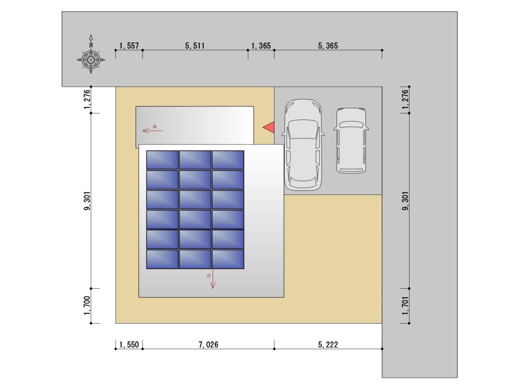 《yomogi--  ｰヨモギｰ》帯広市西9条南19丁目モデルハウス【太陽光7.92kw搭載・家具付き‼】 間取り