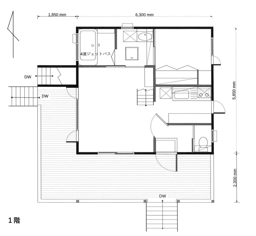以平　中古住宅② 間取り