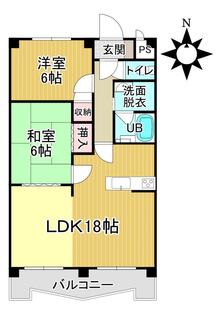 ベルトピアエグゼ帯広　１０３号室 間取り