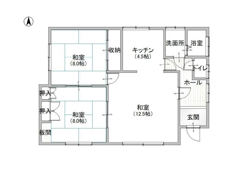 ※価格改定　西16条南30丁目の中古戸建　平屋のリノベ向け物件♪  間取り