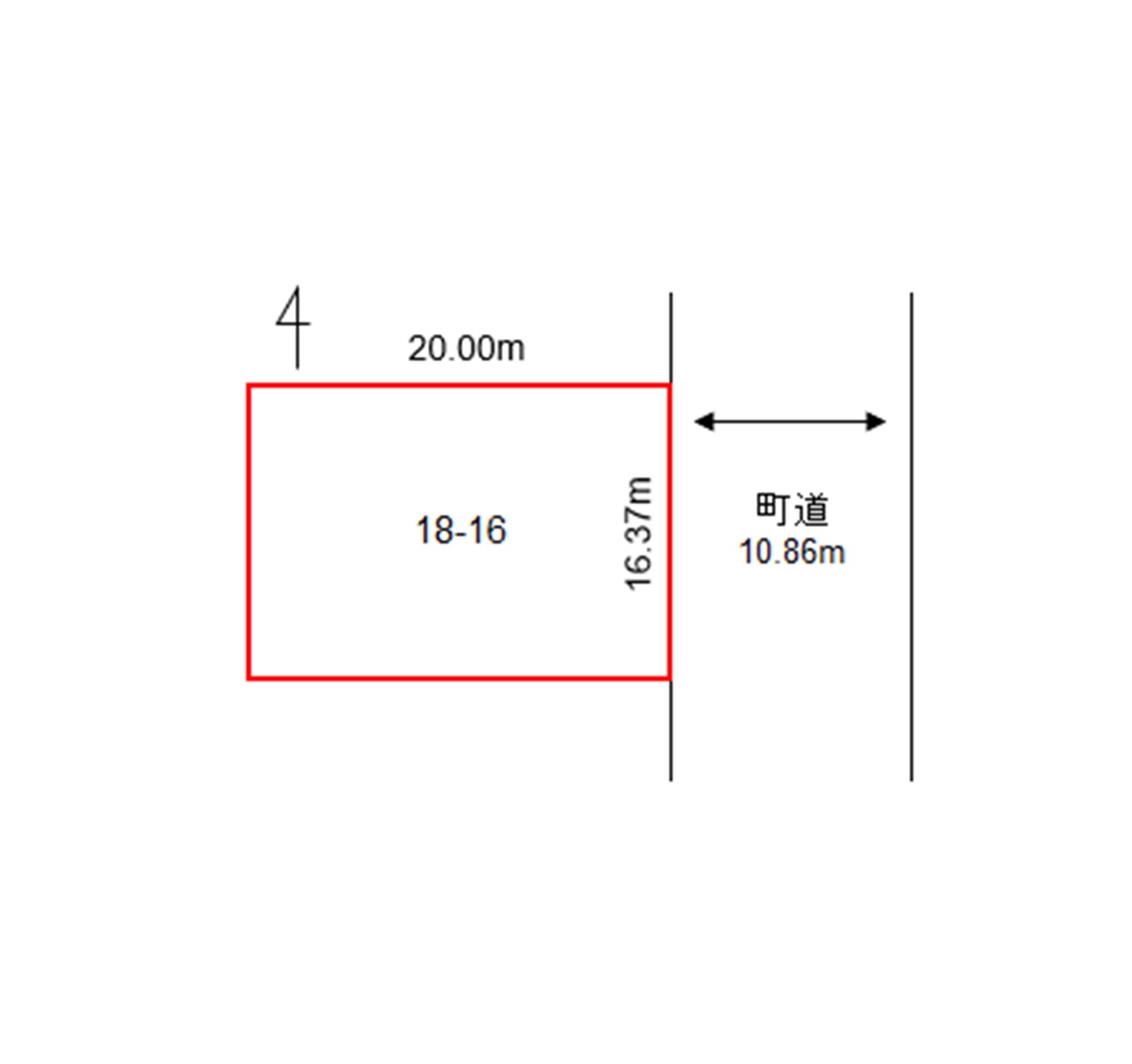 【99坪】幕別町旭町　売土地 間取り