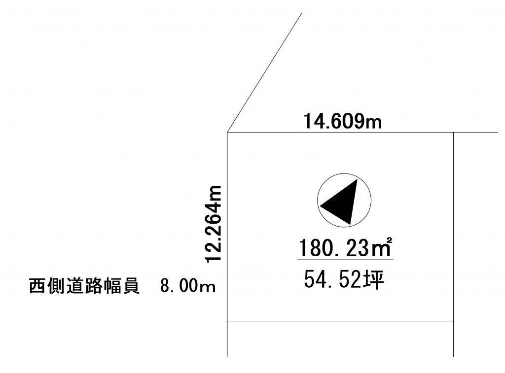 価格変更！解体更地渡し　芽室町東８条５丁目1-1　売土地　建築条件なし！ 間取り