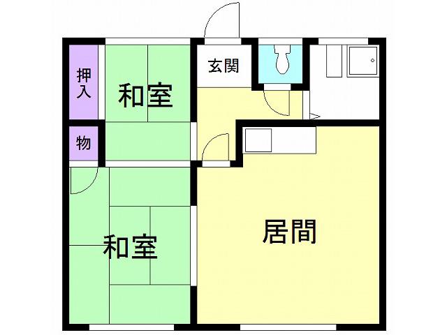 丘の上ハイツ 間取り