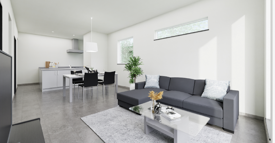 《SUIT-スーツ-》帯広市東10条南9丁目モデルハウス【太陽光7.92kw搭載・家具付き‼】 内観