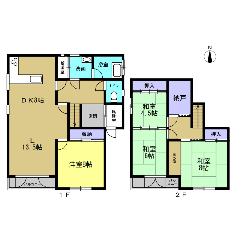 【4LDKの素敵な住宅】帯広市東7条南20丁目 間取り