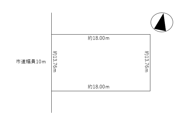 帯広市西16条北3丁目　売土地 間取り