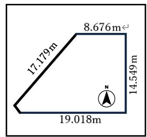 売土地　帯広市東7条南3丁目1番46 間取り