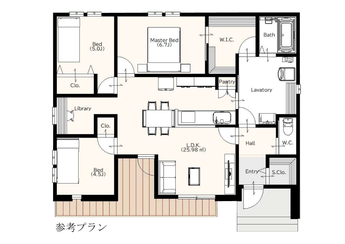 【南道路付・74.99坪】芽室町東7条7丁目 内観